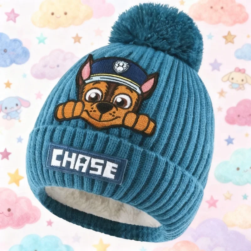 Sombrero de patrulla canina figura de Anime Cosplay Skye Chase niños niñas invierno cálido niños gorra de dibujos animados Kawaii niños juguete de regalo de cumpleaños