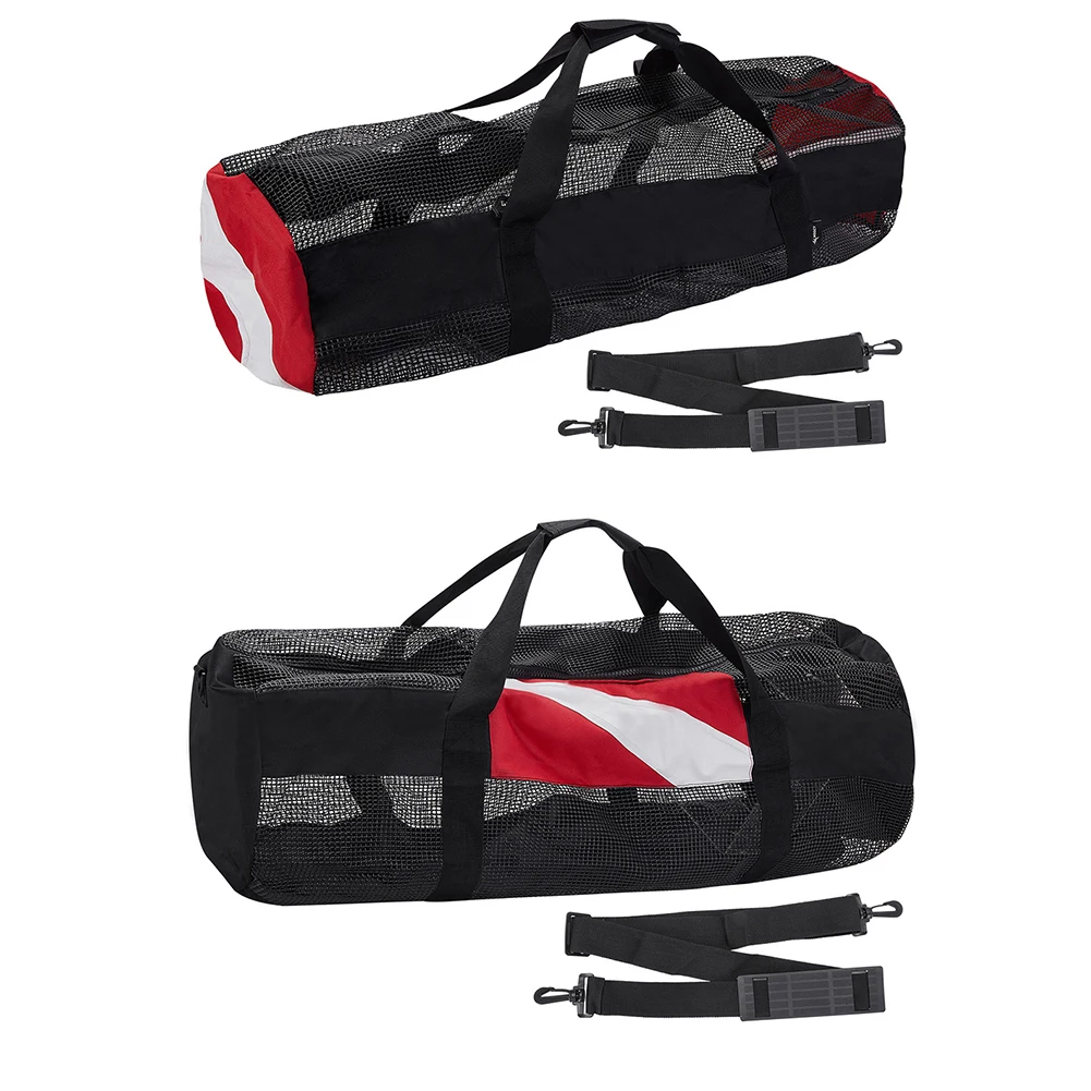 Swimming Beach Storage Bag Extra Large Scuba Diving Mesh Tote with Adjustable Shoulder Strap Snorkeling Gear Organizer