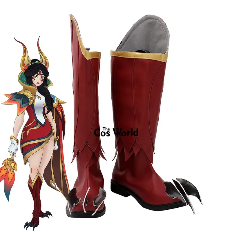 

LOL Brave Phoenix Xayah Games Настроить обувь для косплея Сапоги
