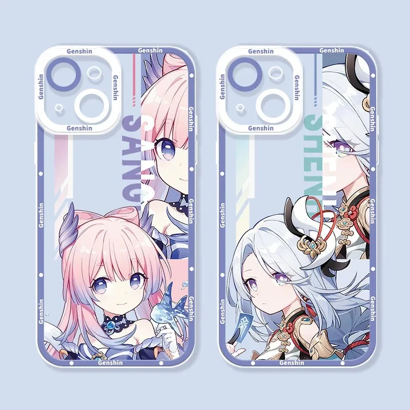 Anime Genshin Impact Case For Xiaomi Redmi Note 13 12 11 Pro Plus 4G 5G 12S 11S 10 10S 9 9S 8 13C 12C 10C Soft Silicone Funda