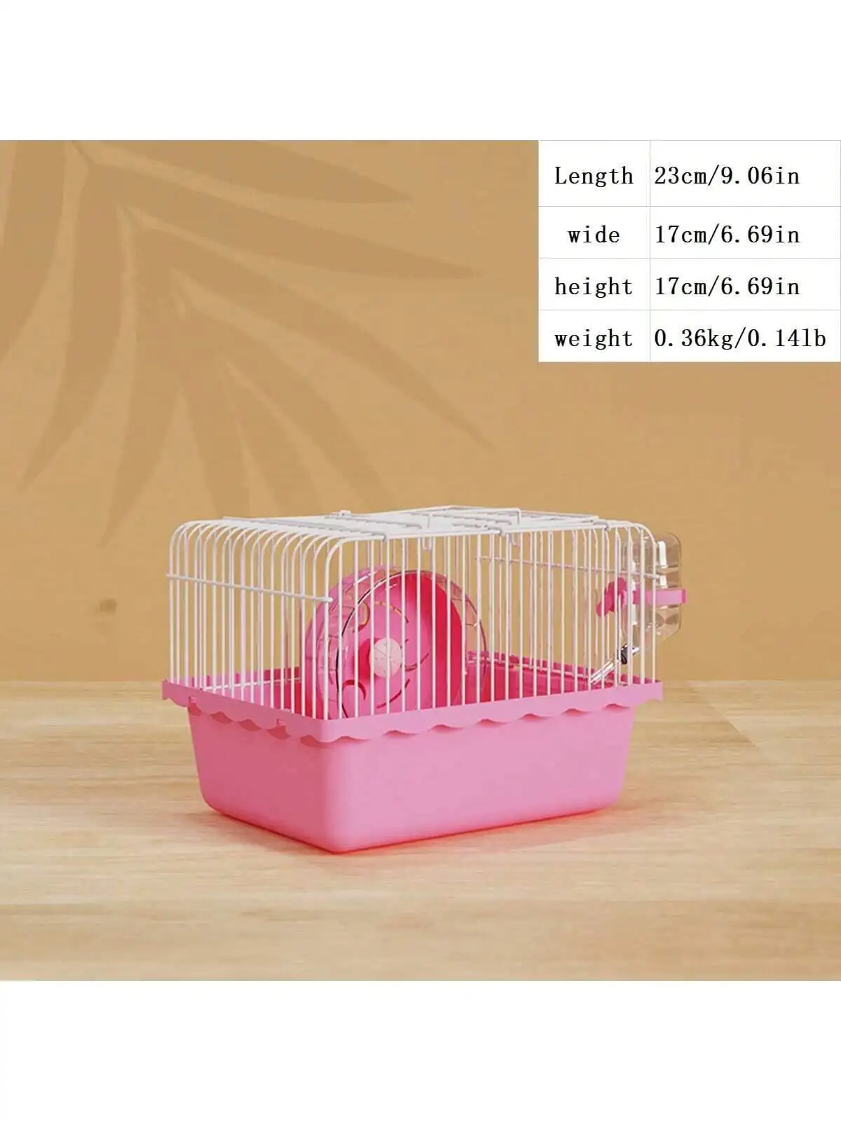 1pc Hamster Cage Small Castle three-story Villa with House Castle Cage Transparent Small hamster cage Base cage Portable cage Pe