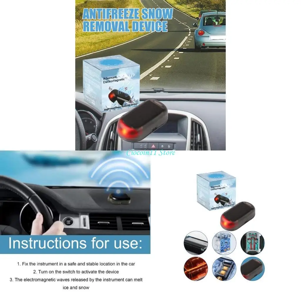 

Y1UB Frost Prevention Tool Ice Melting Deicer Car Windshield Antifreeze Snow Remover