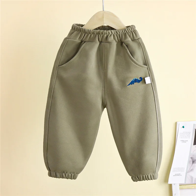 1458 Boys Girls Sports Pants Spring Autumn Kids Casual Joggers Trouser Children's Wear Outerwear Pants Straight Sweatpants 1-8 Y