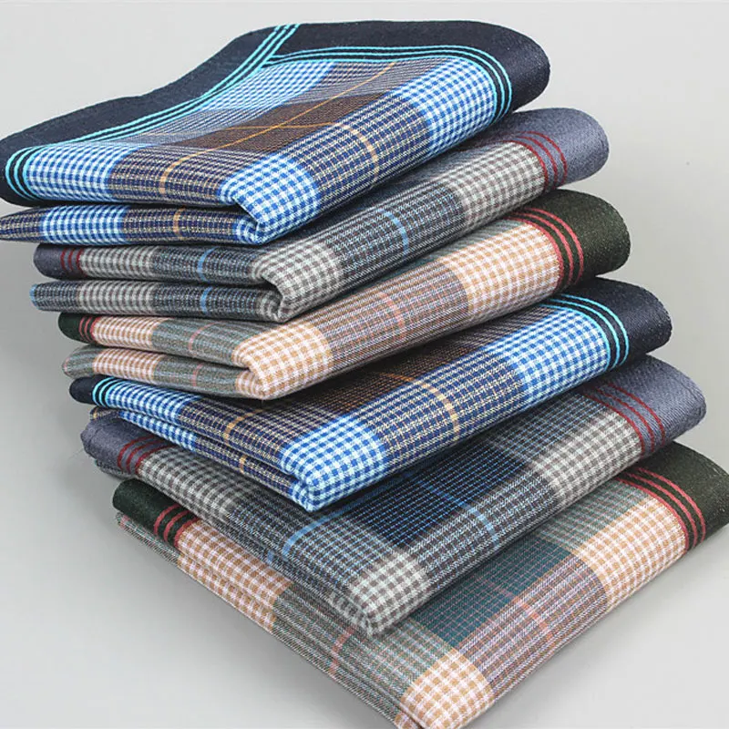 6 pezzi fazzoletti classici vintage da uomo fazzoletto da taschino scozzese fazzoletto di cotone fazzoletti a righe fazzoletto da taschino per uomo