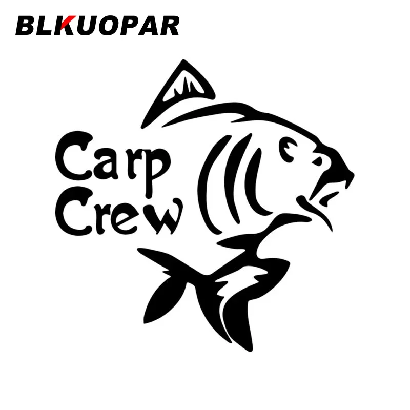 

BLKUOPAR Funny Fish Carp Crew Car Sticker JDM Vinyl Decal Personality Occlusion Scratch Sunscreen Windows Decoration Car Lable