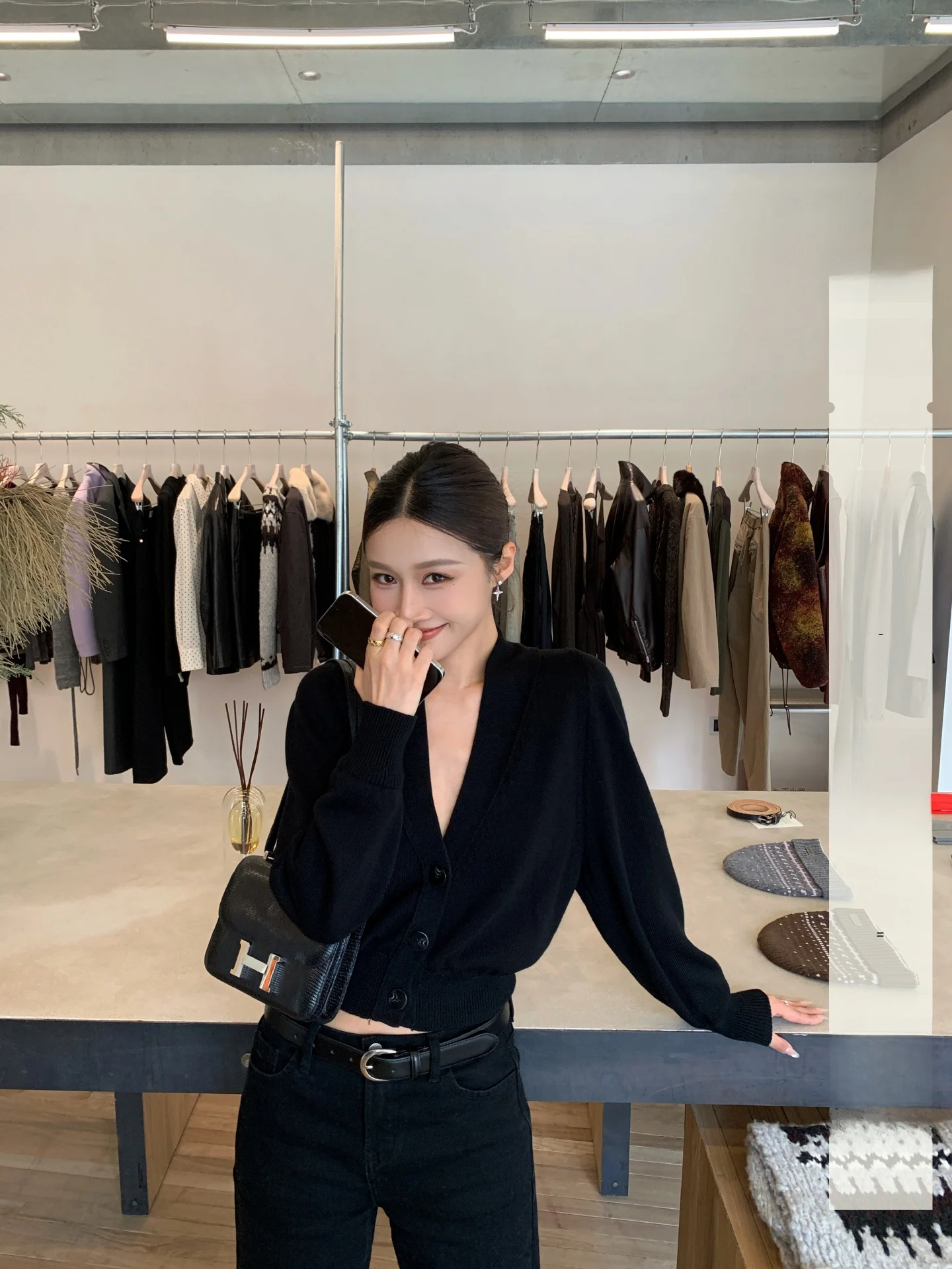 

Women's Casual Style Short Length Knitted Cardigan Spring 2026 Cotton 50% Lyocell 50% Fabric Long Sleeve Button up Coat