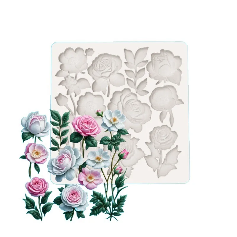 Chrysanthemum Flower Fondant Chocolate Cake Diy Baking Handmade Silicone Mold Cake Decorating Tools Cake Decoration Accessories