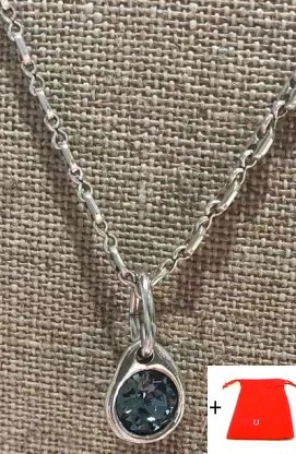 2021 New Stainless Steel Alloy Silver Color Bead Necklace Can Be Given As A Gift To Women with Free Wholesale Bag