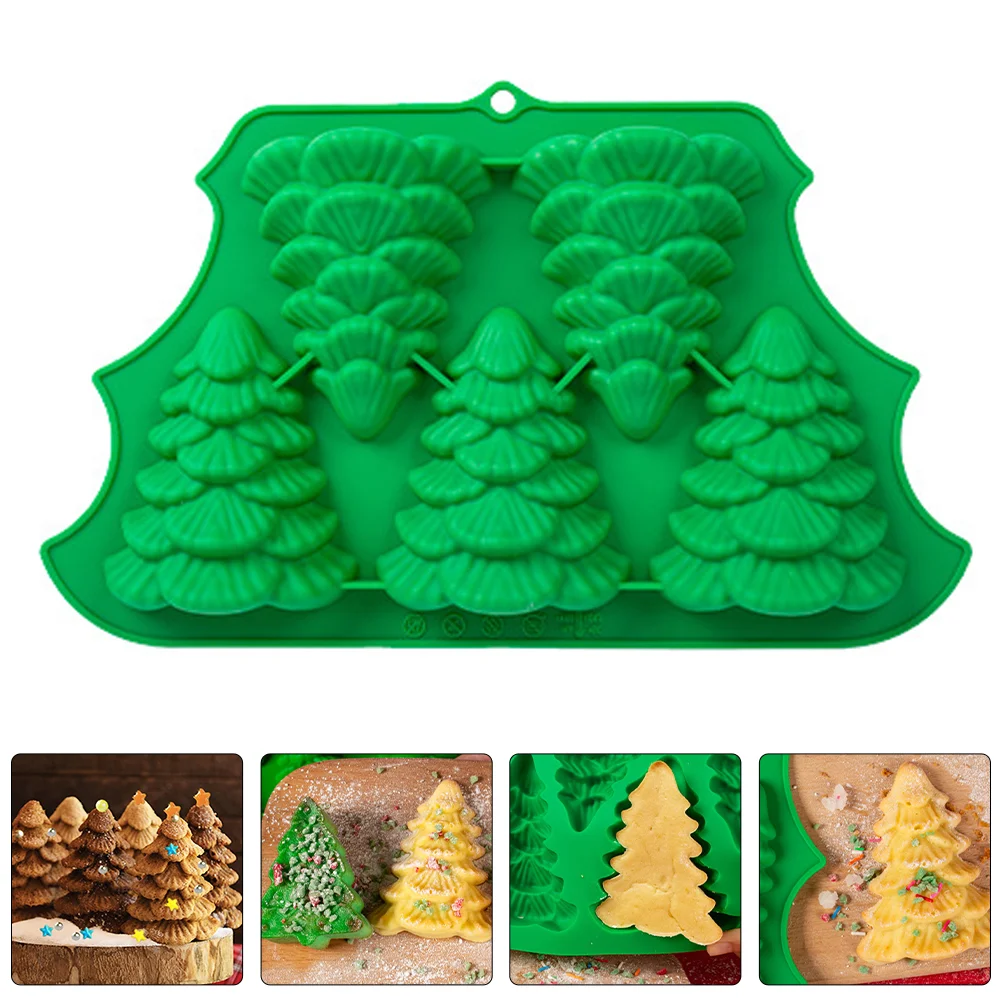 

Ornament Silicone Mold DIY Supplies Christmas Tree Molds Crafting Chocolate Soap