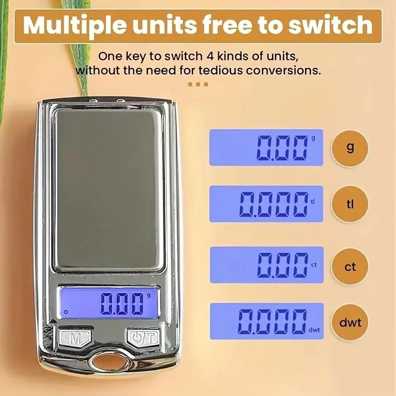 0.01 Gram - 200 Gram mini Car Key LCD Digital Scale, Digital Weighing Instrument, Diamond Scale for Jewelry, Jewelry Scale