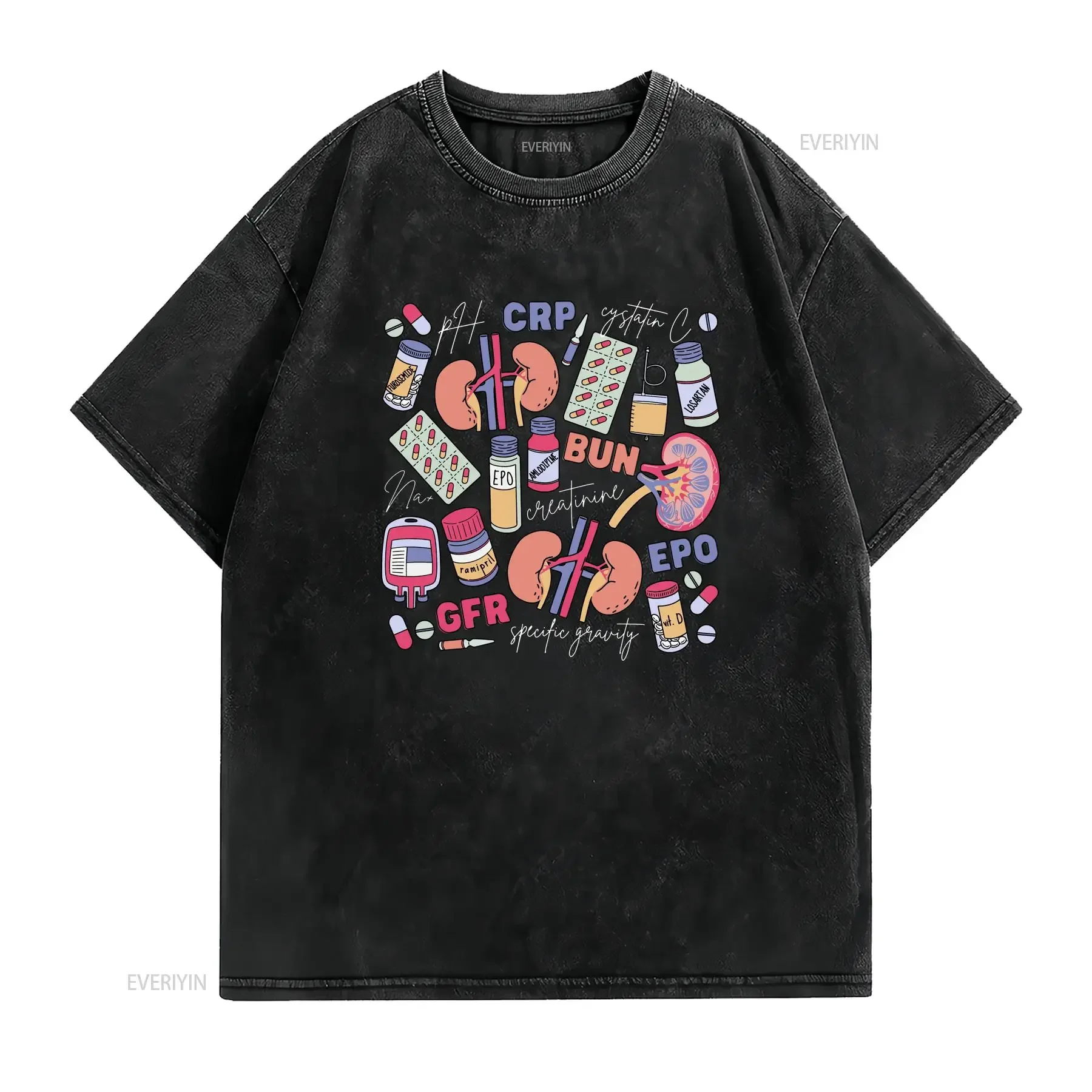 Nephrology Nurse T Shirt Dialysis Tech Urology Kidney Doctor CNA RN Renal Nursing Medical Laboratory Graduation  vintage Soft
