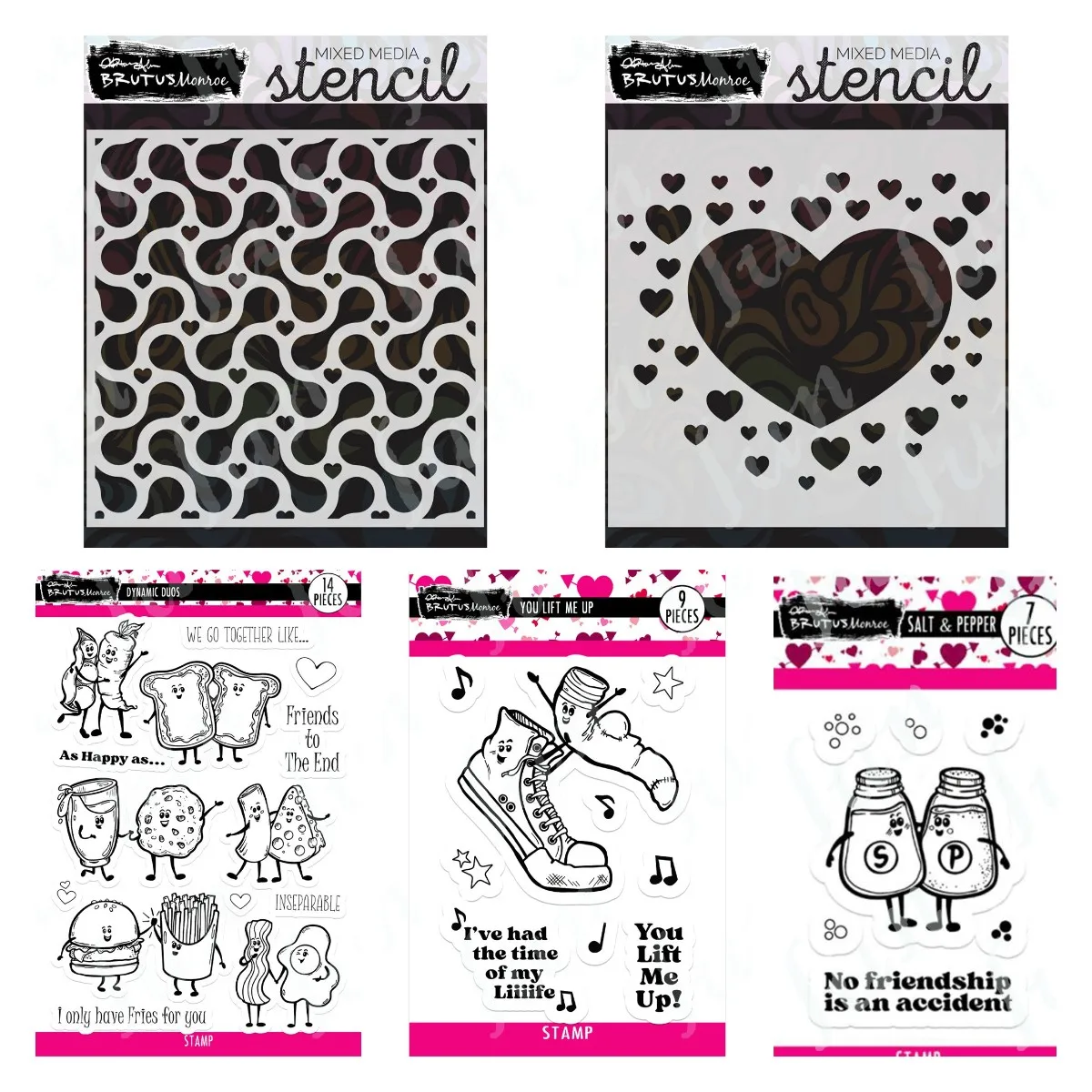 Tiles Slimline Heart Layering Stencils Silicone Stamp Scrapbooking New 2024 Valentine Cutting Dies DIY Journaling Stamps Decor