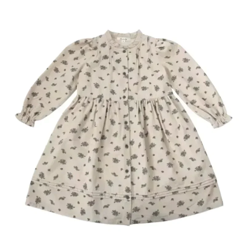 Autumn/Winter New 24 Autumn/Winter LOU Embroidered Dress Autumn Flower Girl Dress