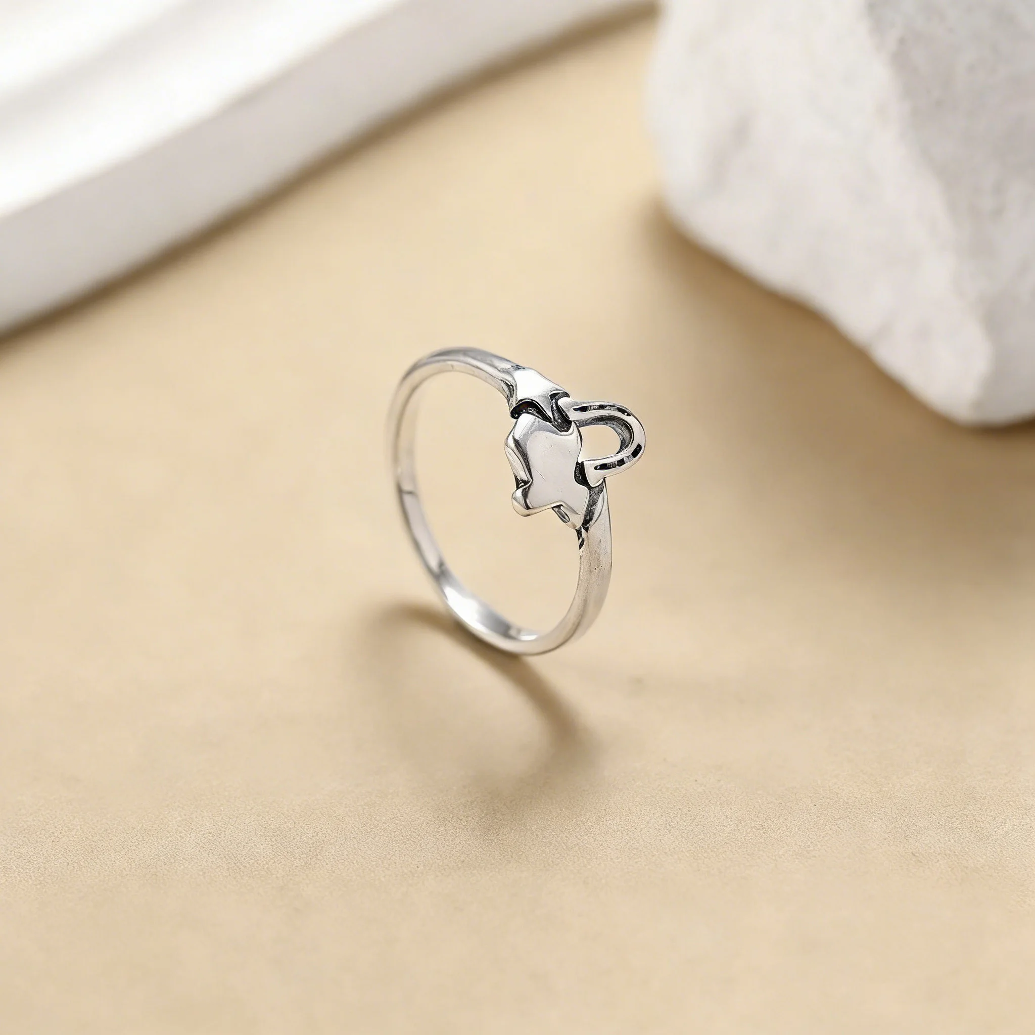 S925 Sterling Silver Texas Trio Ring， Romantic and Cute Gift for Girls,Valentine's Day gift,Mother's Day gift.