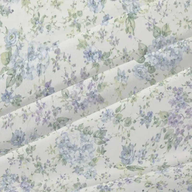 3Pcs Pastelfloralgarden Fitted Sheet Three Piece Set (1*Fitted Sheet + 2*Pillowcases, Coreless), Bedding Set