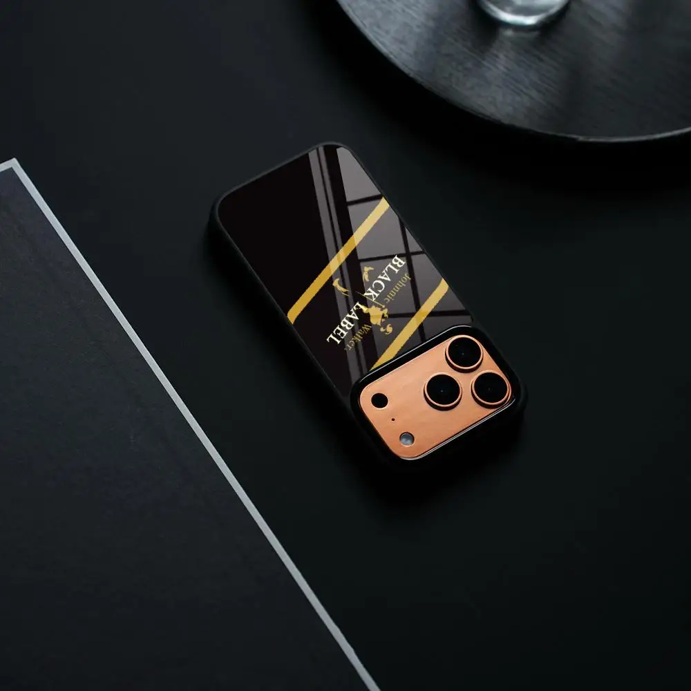 Johnnie Walker Logo Phone Case PC+TPU For Samsung S26 S25 S24 S23 Ultra IPhone 17 15 14 16 13 Pro Max Plus Cover