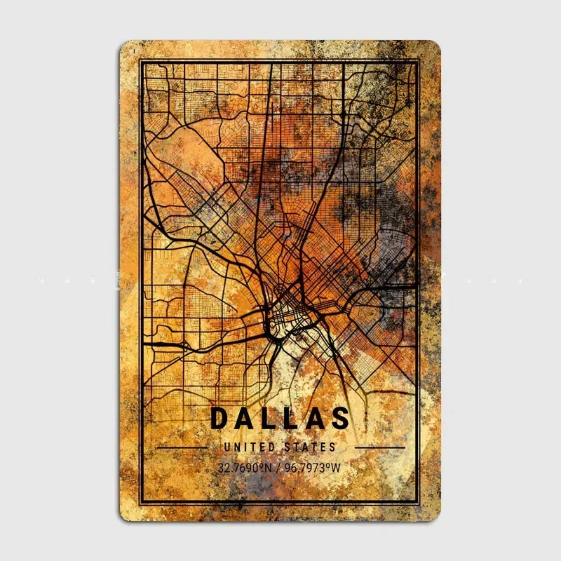 Dallas United States Map Jigsaw Puzzle Wall Art Decor-Scenic Series-Artistic Landscape Drawing Board for Home Decoration