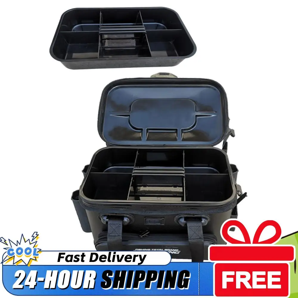 

EVA Fishing Tackle Box Multifunctional Fishing Lures Hook Box High-Capacity Sticker Design with Handheld for Fished Gear
