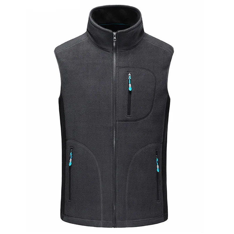 Men's Autumn Winter Fleece Softshell Vests Warm Waistcoat Mens Casual Sleeveless Outwear Jacket Male Brand Clothing