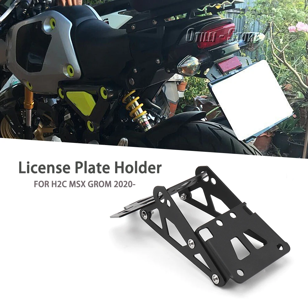 

For HONDA H2C Msx Grom 2020 2021 2022 Motorcycle Accessories Durable H2C MSX GROM Turn Signal Registration Plate Holder