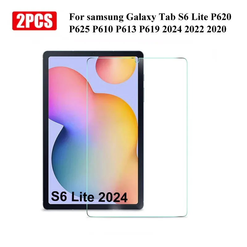 2PCS Tempered Glass Film For Samsung Tab S6 Lite 10.4 inch P610 2020 P613 2022 P620 2024 Screen Protector Accessories film