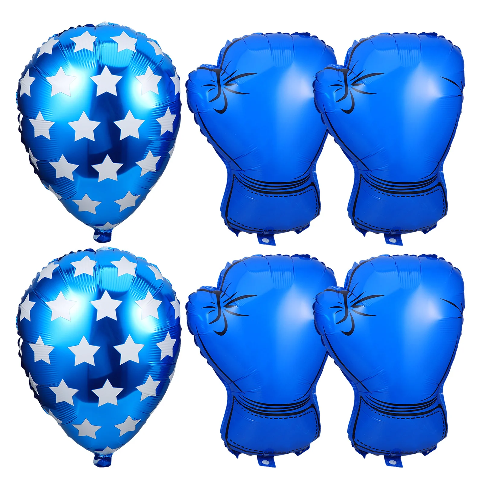 6Pcs Boxing Glove Balloons High Elasticity Birthday Party Decorations Wrestling Sport Party Supplies Themed Balloons