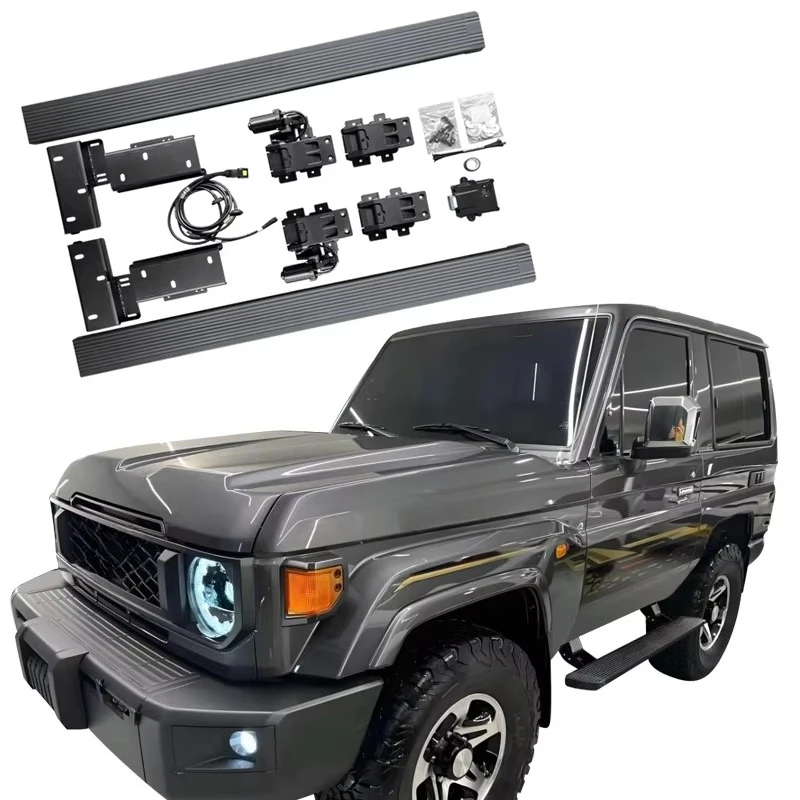 

Electric Running Boards Retractable Aluminum Alloy For Land Cruiser LC71 SUV Side Steps with Carry Bag