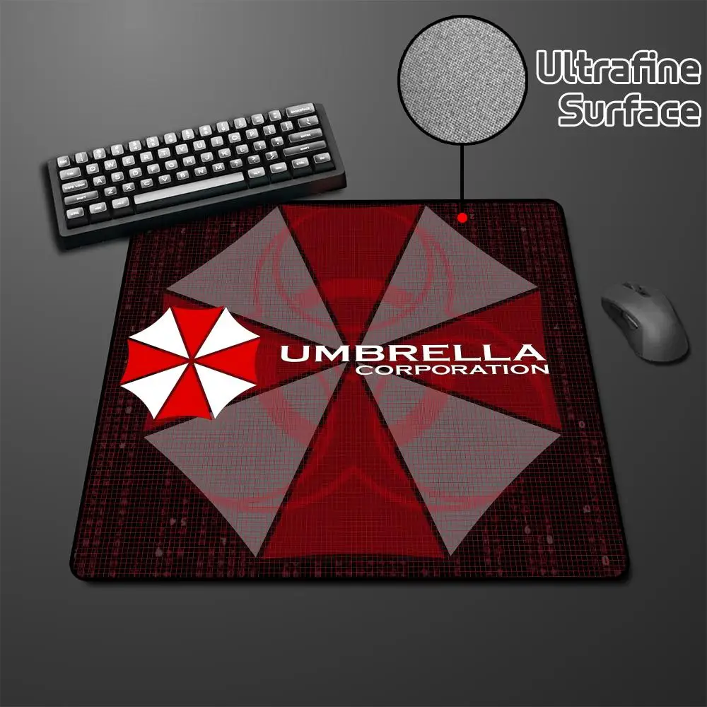Logo Payung Resident Jahat Alas Mouse Karet Alas Mouse Kecil CSGO Komputer Desktop Keyboard Kantor Permainan E-sport ROGs