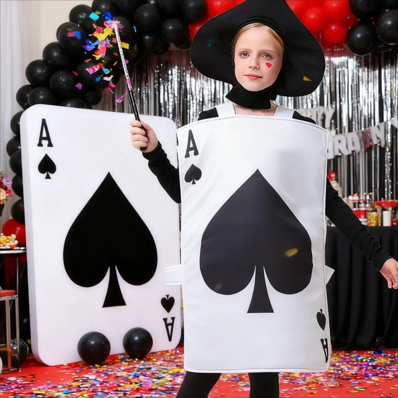 poker-black-heart-themed-dress-up-costume-for-kids-stage-show