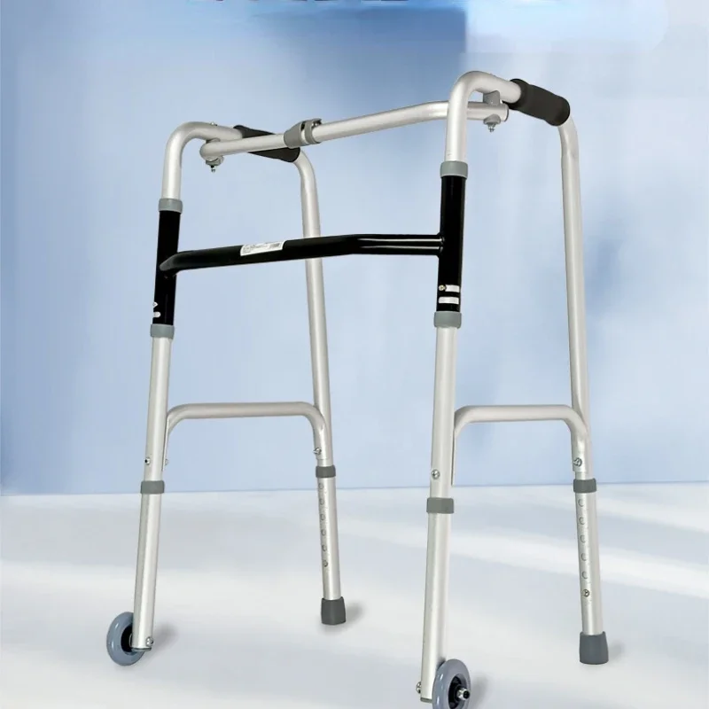 

Foldable FourLegged Stability Cane Adjustable Walker Portable Rehabilitation Aid Everyday Mobility Support Senior Walking Stick