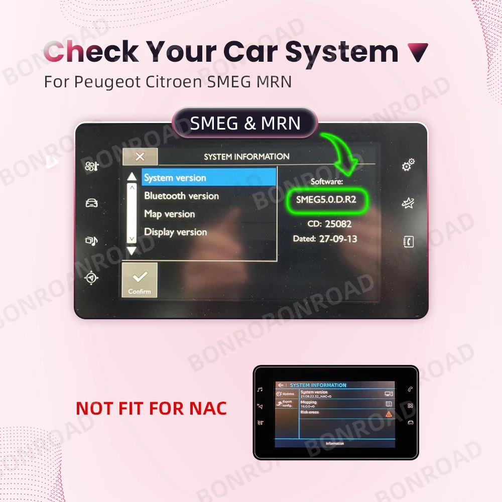 Wireless Carplay Android Auto Adapter For Peugeot Citroen SMEG MRN Picasso C4 C5 DS4 DS3 308 508 208 3008 Bluetooth Mirror Lin – Detail 1