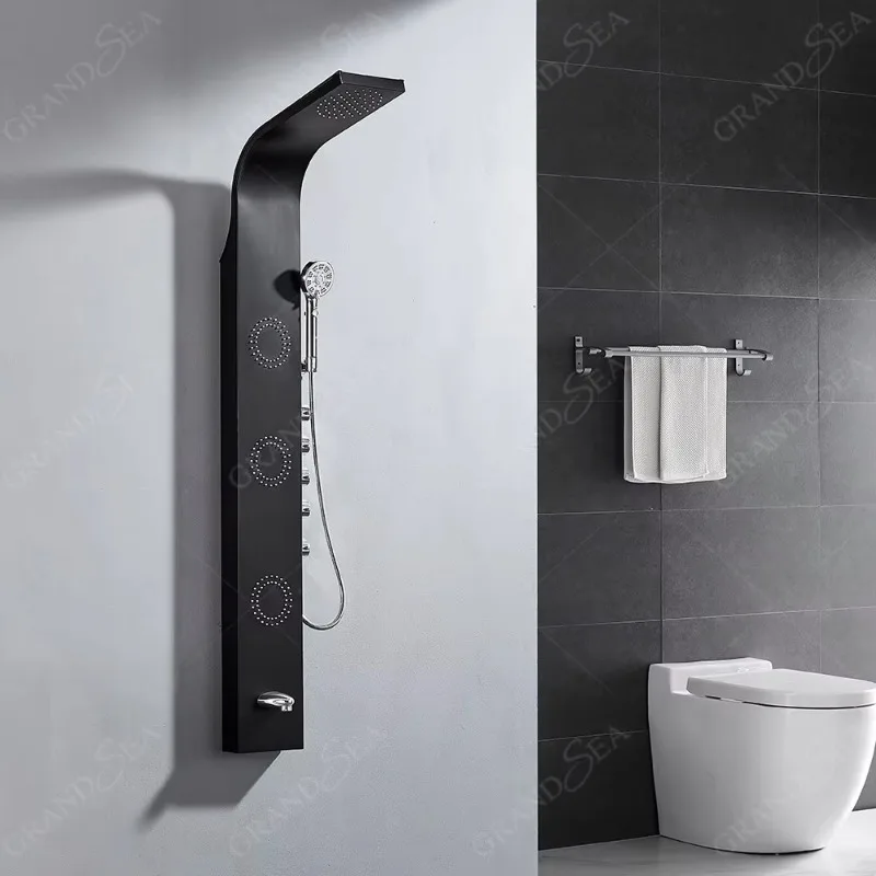 2025 New Stainless Steel Bathroom Shower Unit Energy-saving High-pressure Shower Head with Adjustable Panel
