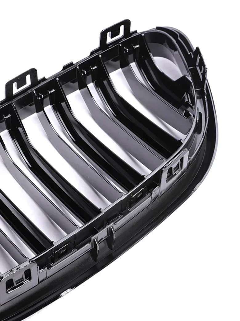 المصد الأمامي السفلي لشوايات الكلى من ألياف الكربون M Tech لون كروم مصبغة لسيارات BMW 2 Series F22 F23 2014 2015 2016 2017 2018 #6