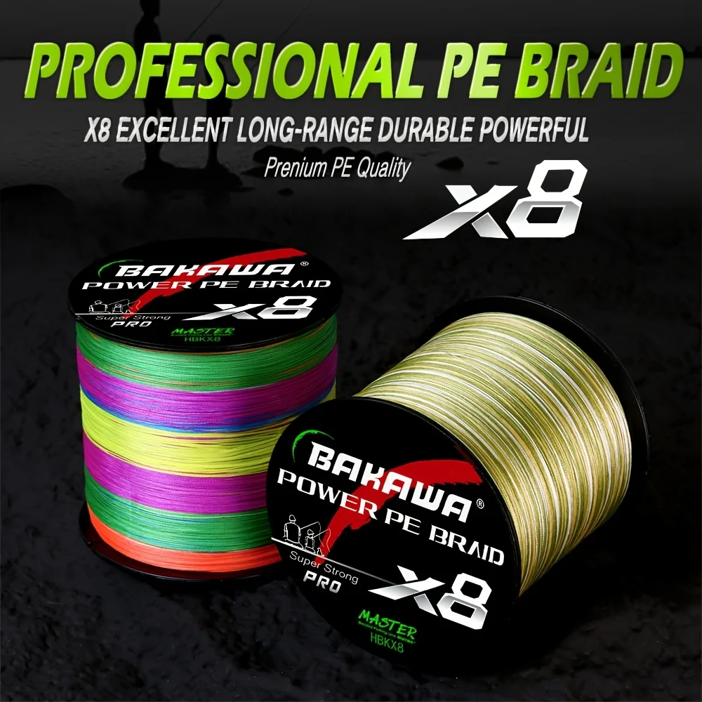 

BAKAWA 8 нитей плетеная леска 500 м мультифиламентные рыболовные аксессуары для морской пресной воды Pesca японское рыболовное оборудование