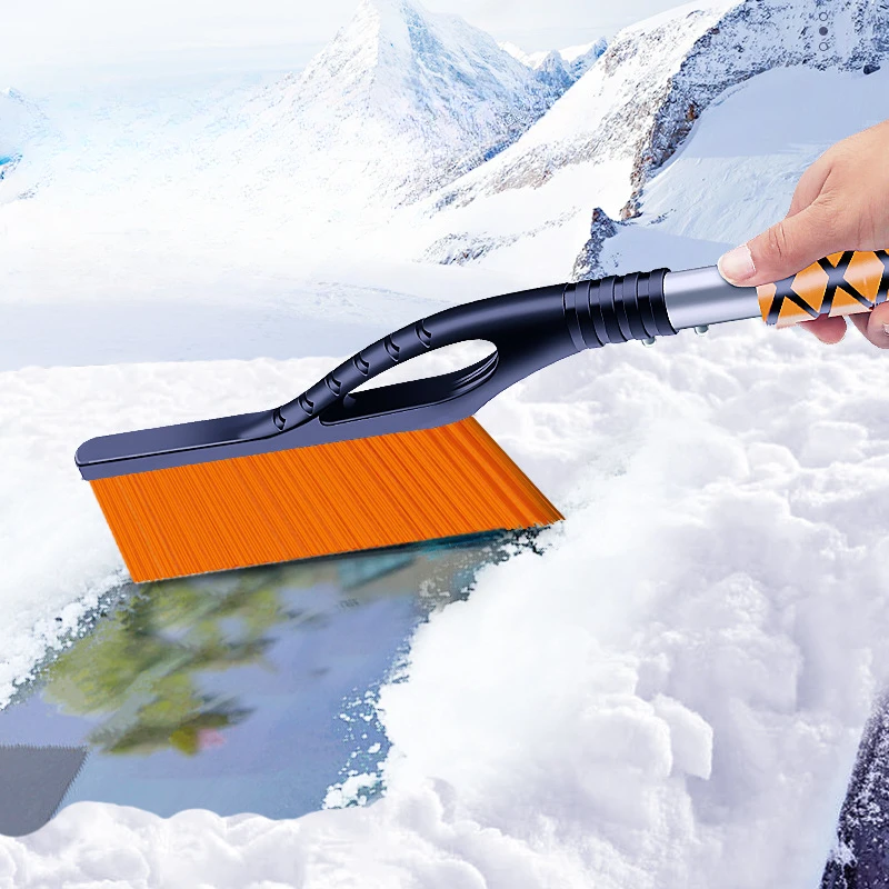 

Injury-free snow and ice scraper, snow brush, shovel, snow removal brush, car windshield cleaning and scraping tool, winter tool