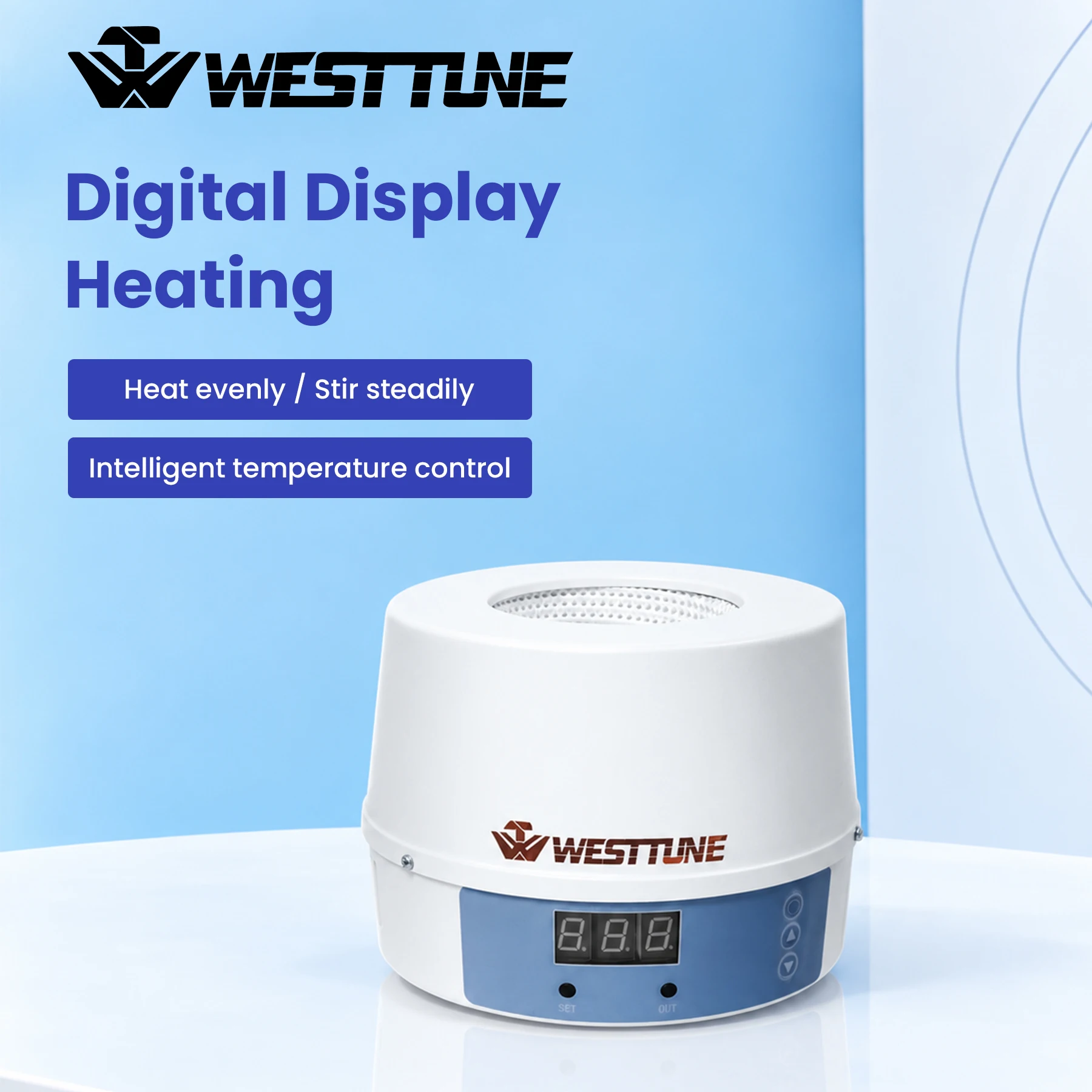 Water Bath Laboratory Constant Temperature Digital Display Heating Mantle Stirrer Thermostat 380℃ Thermal Regulator 250-1000ml