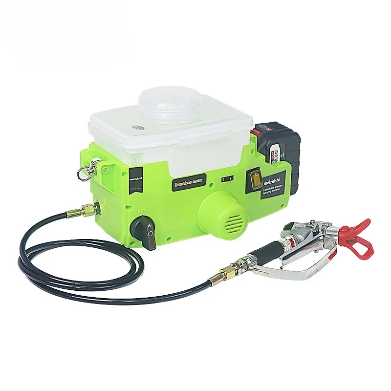 Topspray Professional High Voltage Paint Airless Sprayer Machine Backpack Handheld Airless Sprayer Lithium Battery
