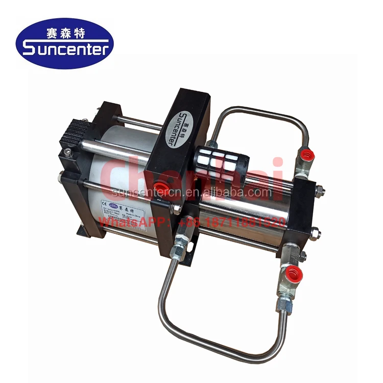 

Pneumatic refrigerant gas freon transfer/filling/recovery pump