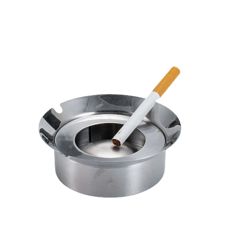 

Stainless Steel Ashtray Nordic Minimalist Design Creative Desktop Holder For Home Office Indoor Outdoor Use Metal Smoking