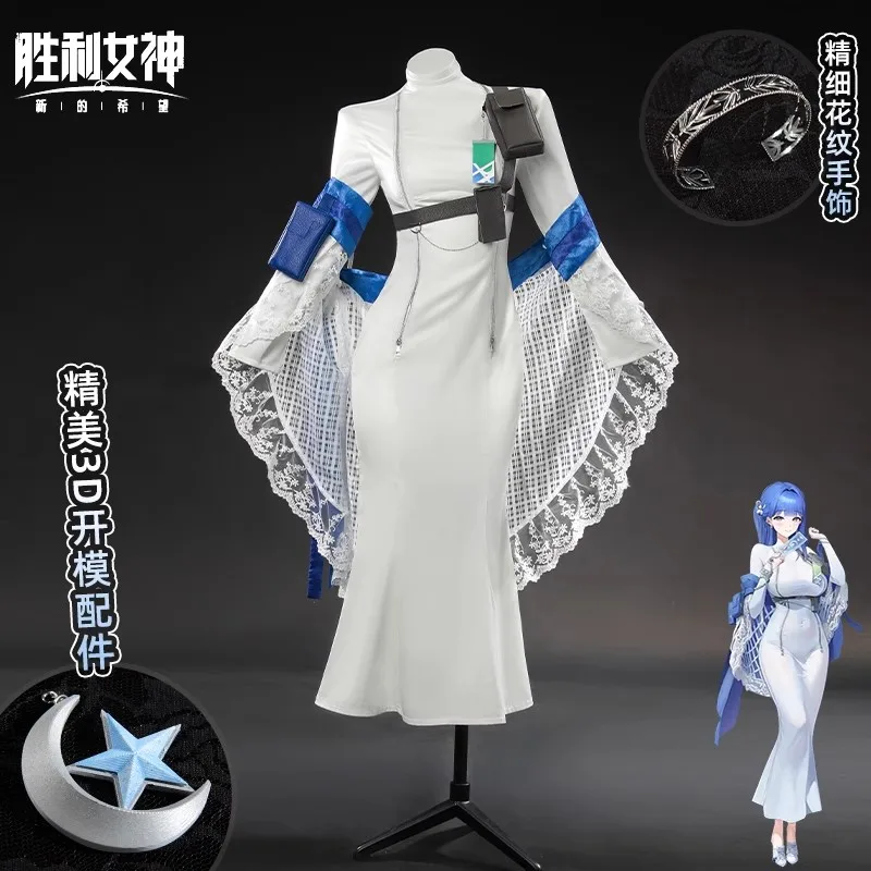 

2025 new Game NIKKE：The Goddess of Victory Arcana Cosplay Costume Wig Girls Sexy Dress Set Women Halloween Role Play Costumes