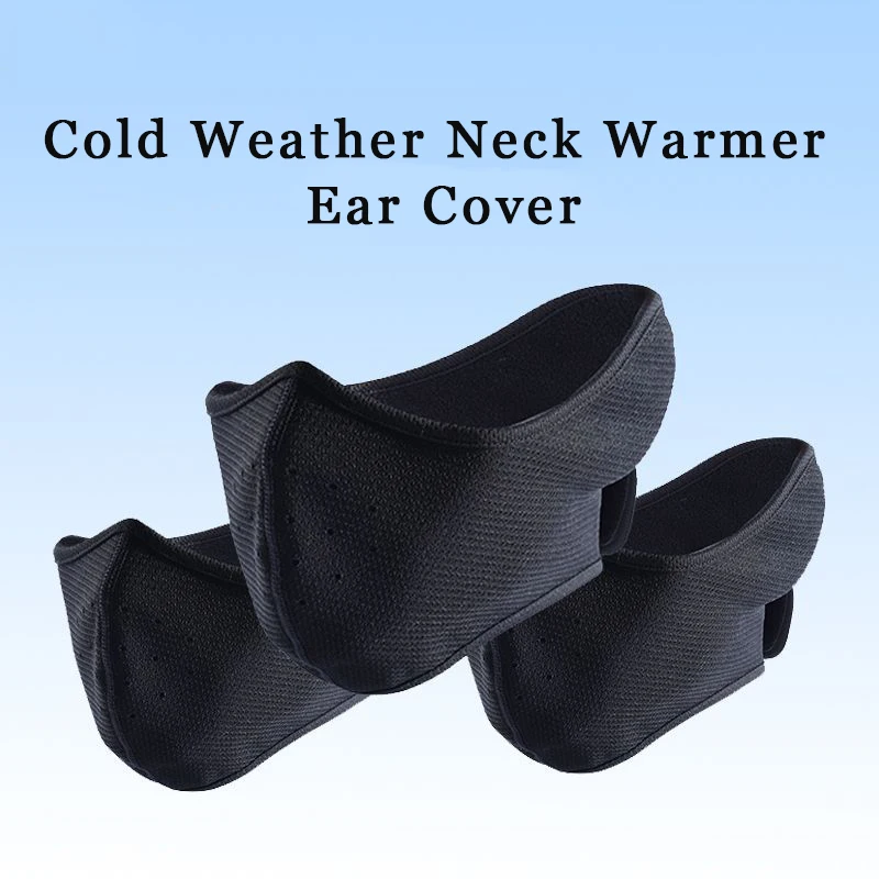 Safety Cold Weather Neck Warmer Ear Cover Fleece Thermal Scarf Mask Face Bandana Skiing Cycling Sport Snowboard Hiking Winter