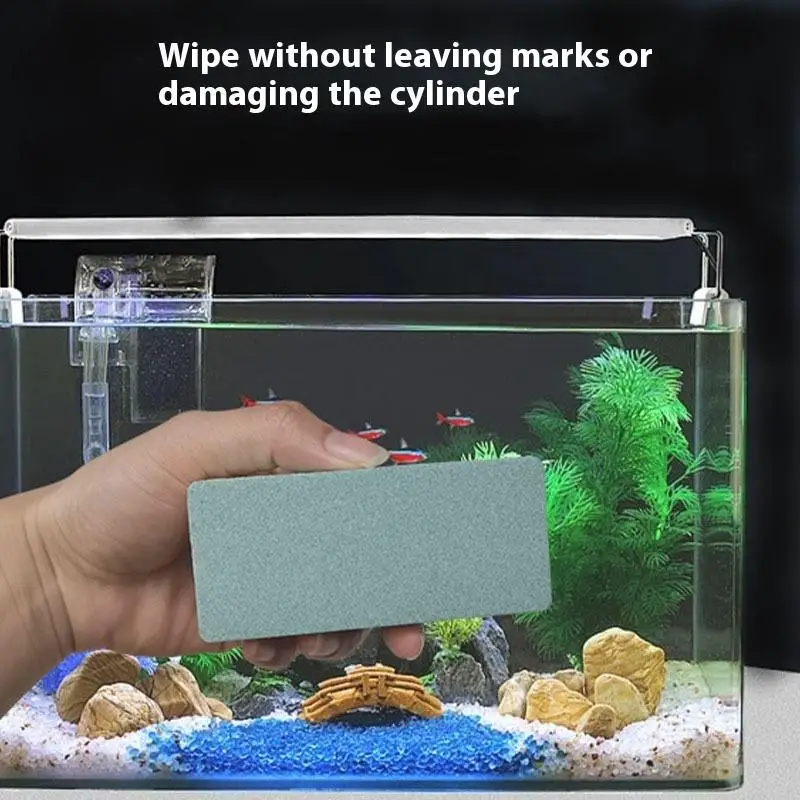 3/6/9Pcs Fish Tank Glass Cleaner Water Scale Stain Remover Magic Wipe Eraser Gap Crevice Tool Aquarium Home Supplies
