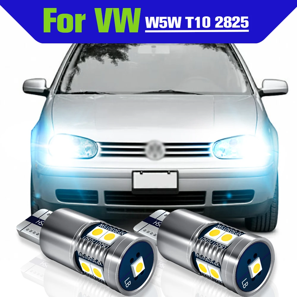 

Parking Light 2x LED W5W T10 Clearance Lamp For VW Golf mk3 mk4 mk5 mk6 3 4 5 6 Passat B5 B5.5 B6 B7 B8 CC Polo 6r Touran Caddy