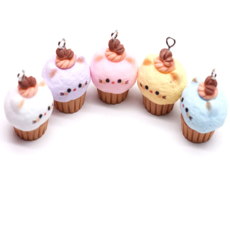 20*30mm Mixed Simulation Cakes Charms For Pendant DIY Earrings Necklace Jewelry Accessories Finding
