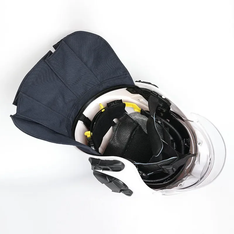 European Fire Helmet Fireproof Smash Proof Multi Layer Buffer Flame Retardant Shawl Helmet