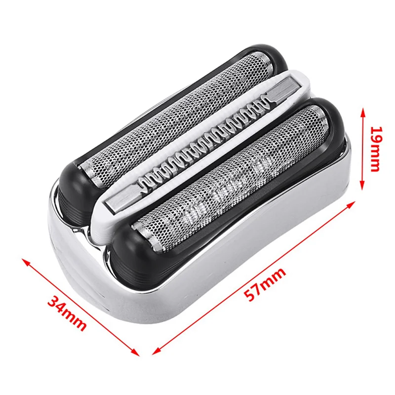 HIM-4X 32S Rasierer Ersatzkopf Messer Netzmembran für Braun Serie 3 Elektrorasierer 301S 310S 320S 3000S 3020S 3030S