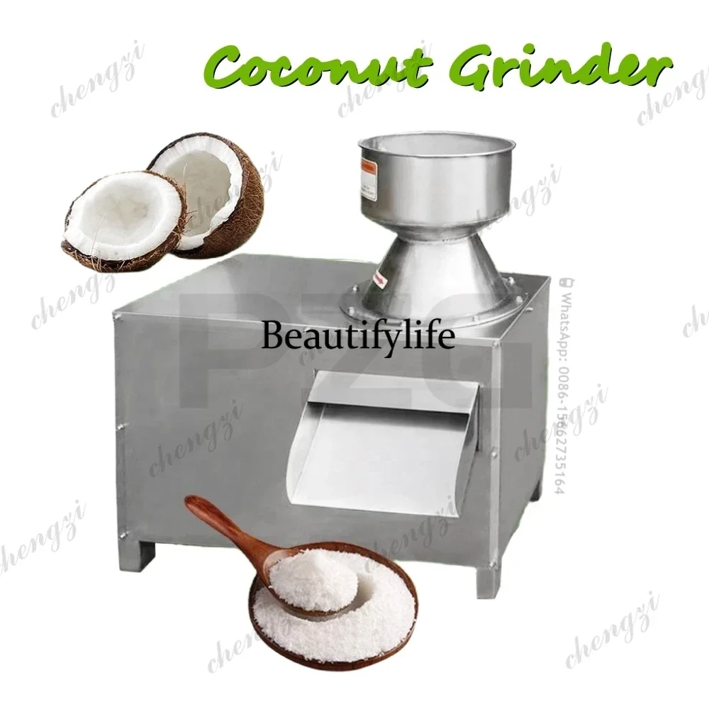 Commercial Electric Small Coconut Blade Copra Grind Process Coconut Shred Grinder Crusher Grater Scrapper Machine