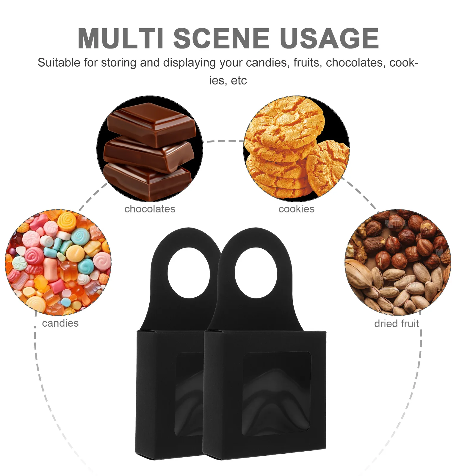 

12 Pcs Red Gift Box Kraft Paper Decorative Storage Case Hanging Bottle with Hook Christmas Valentine Wedding Party