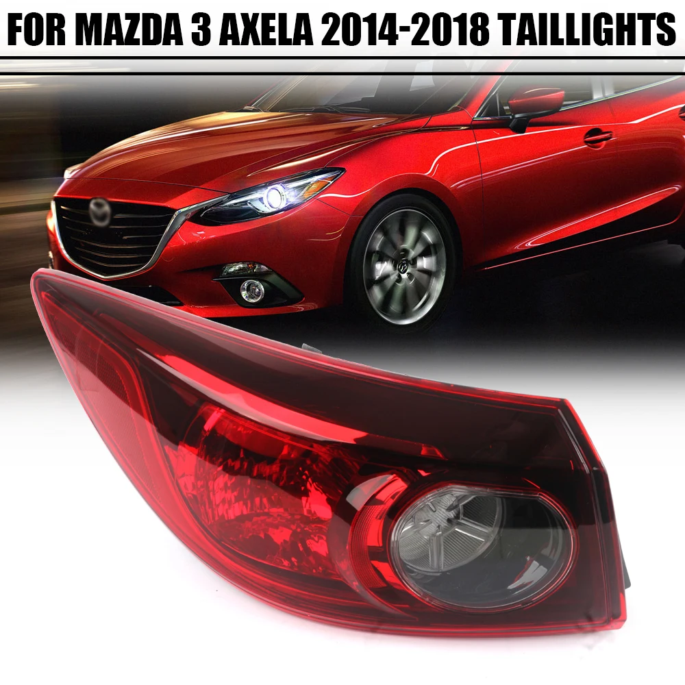 Left/Right Side Tail Lamp FOR Mazda 3 Axela 2014 2015 2016 2017 2018 Rear Tail Light Brake Lamp with