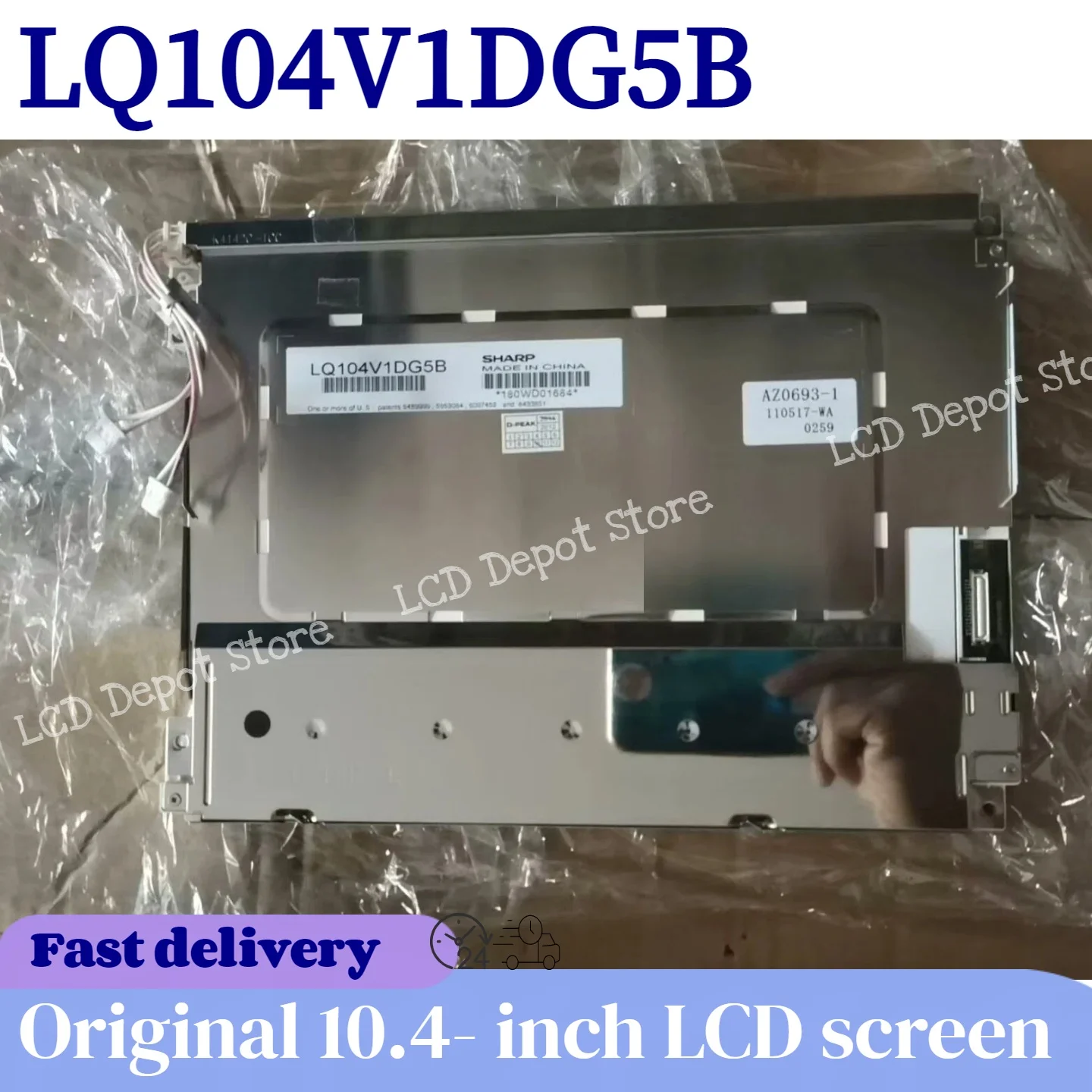 Brandneuer originaler 10,4-Zoll-LCD-Bildschirm LQ104V1DG5B LQ104V1DG5A 640(RGB)×480